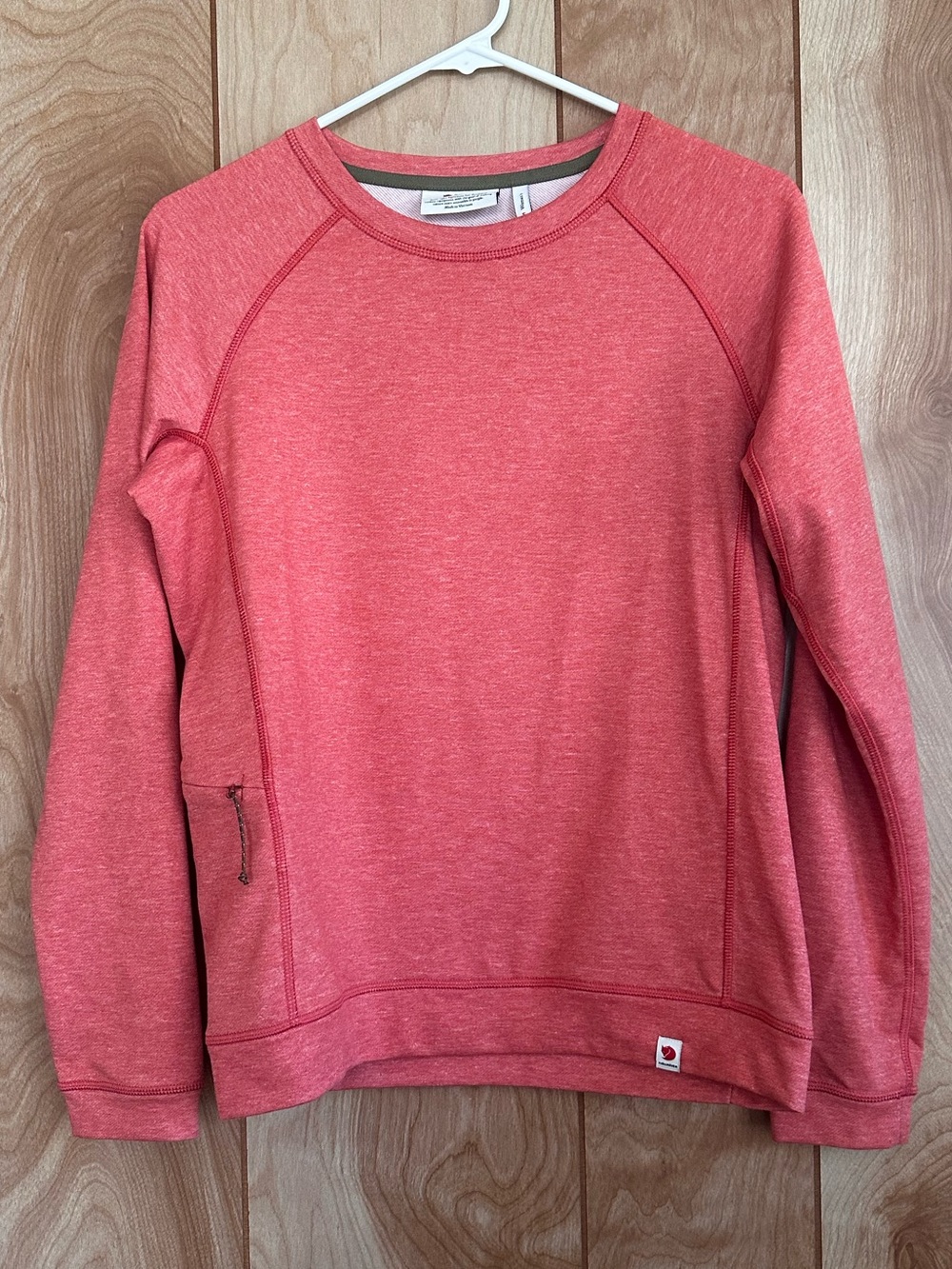 Fjallraven High Coast Lite  Coral Crewneck Sweatshirt Size Small